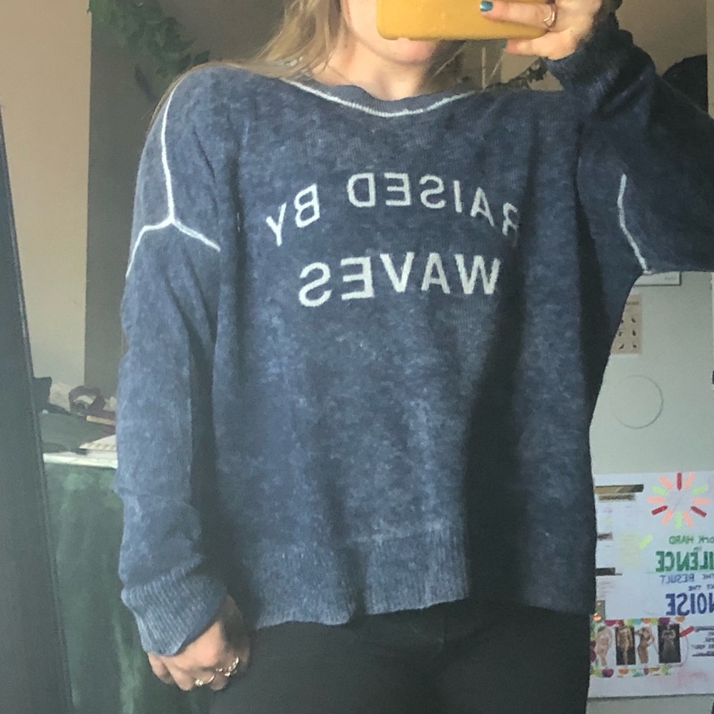 “Raised by the waves” sweater